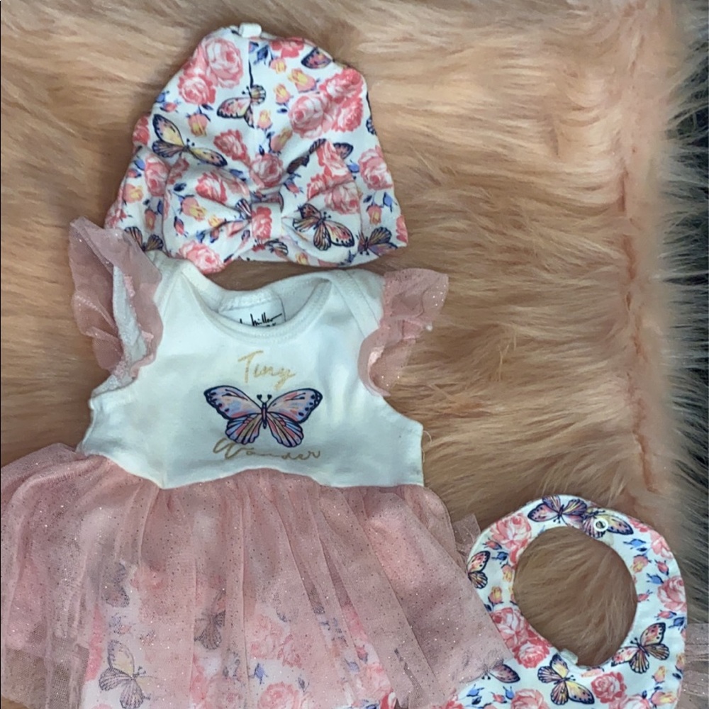 0-3M baby girl set!